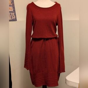 Cabela's Long Sleeve Dress in Deep Red